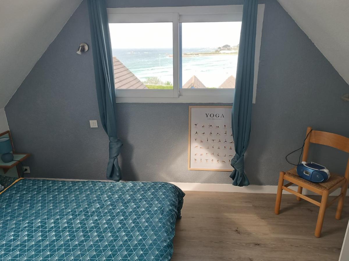 Maisonnette Vue Mer Panoramique Trestel Plage 4 Personnes Trévou-Tréguignec Exteriör bild